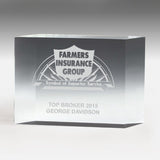 1 1/4” Thick Freestanding Acrylic Awards - 4”