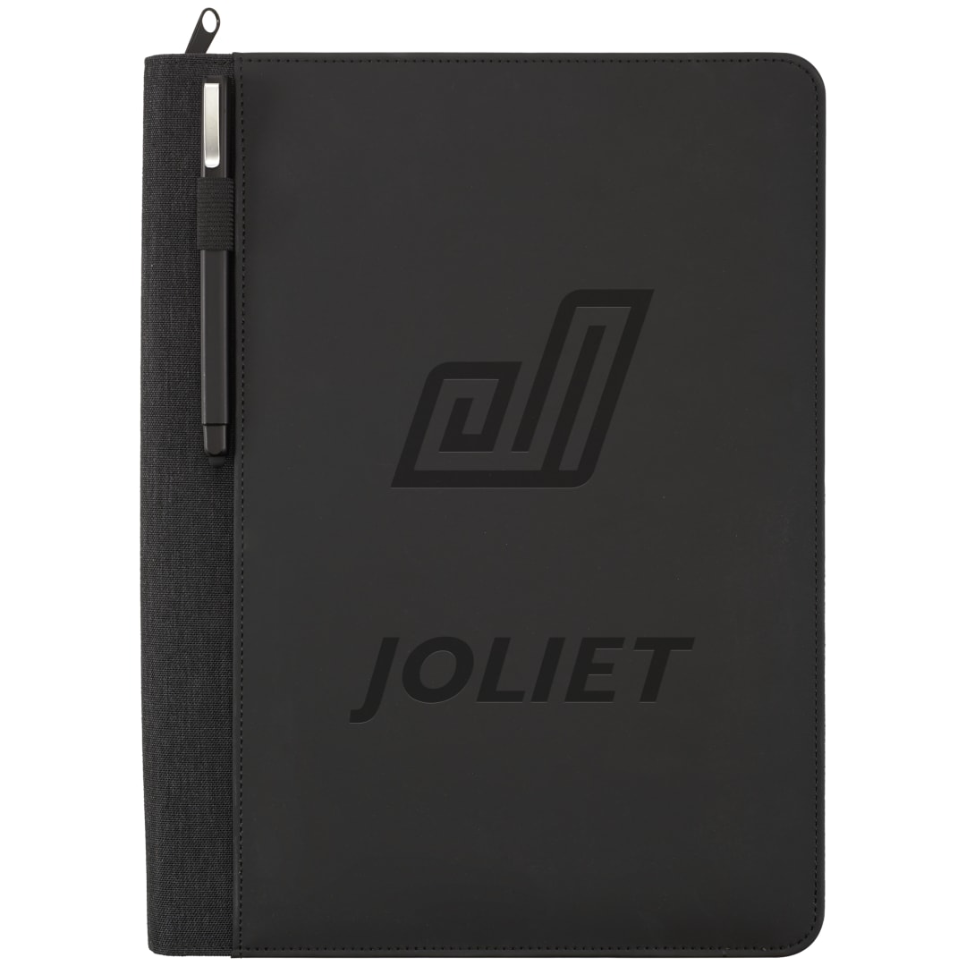 FSC® Mix Vienna Heathered Zippered Padfolio