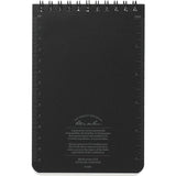 Black 4” x 6” Rite in the Rain Top Spiral Notebook