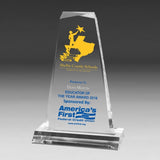 Multi-Faceted Acrylic Award - 7 1/4" - 4 Color Process