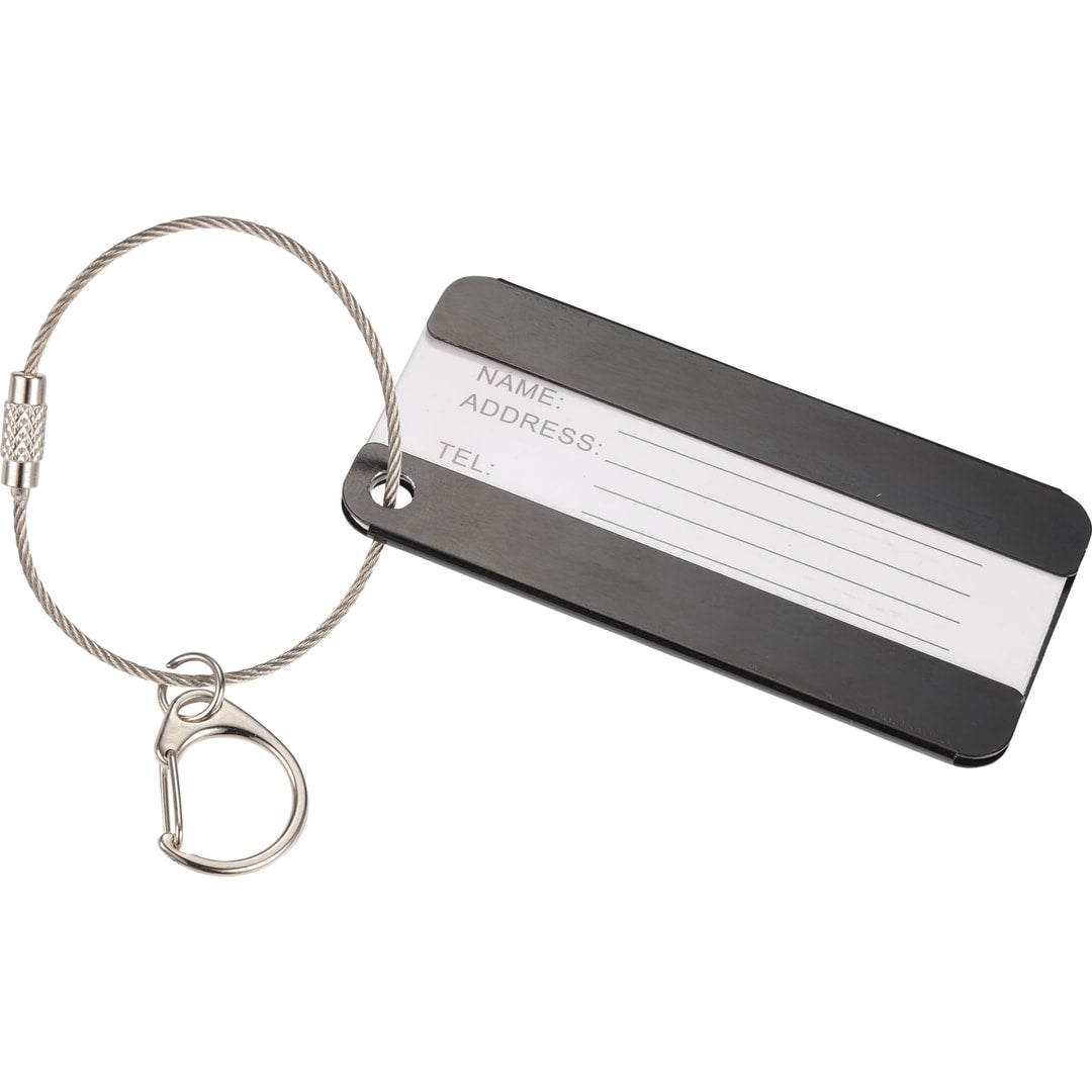 Black Aluminum Identification Tag