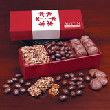 Red Trio of Sweets with Snowflake Wrap