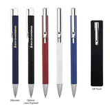 BLACK WITH SILVER MAVRICK RECYCLED ALUMINUM PEN