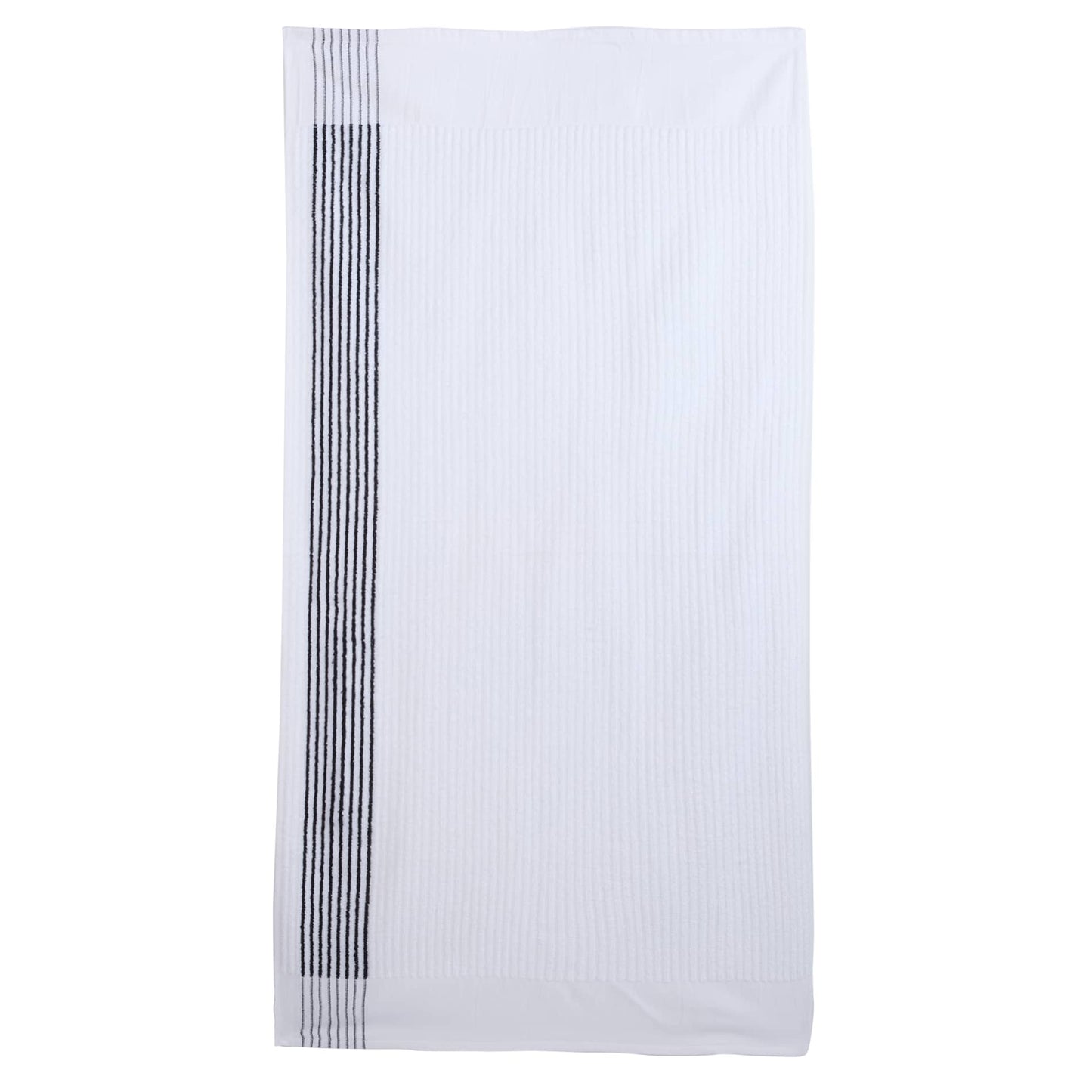 Front View of Black 22" x 44" Caddy Golf Towel