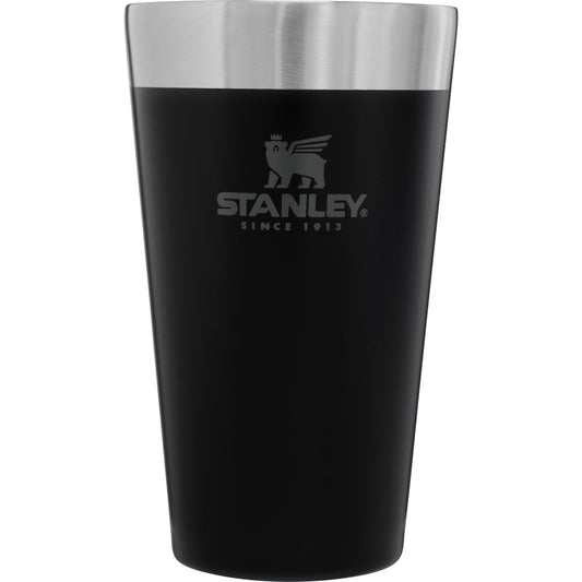 Front View of Black Stanley Stay-Chill Stacking Pint 16oz