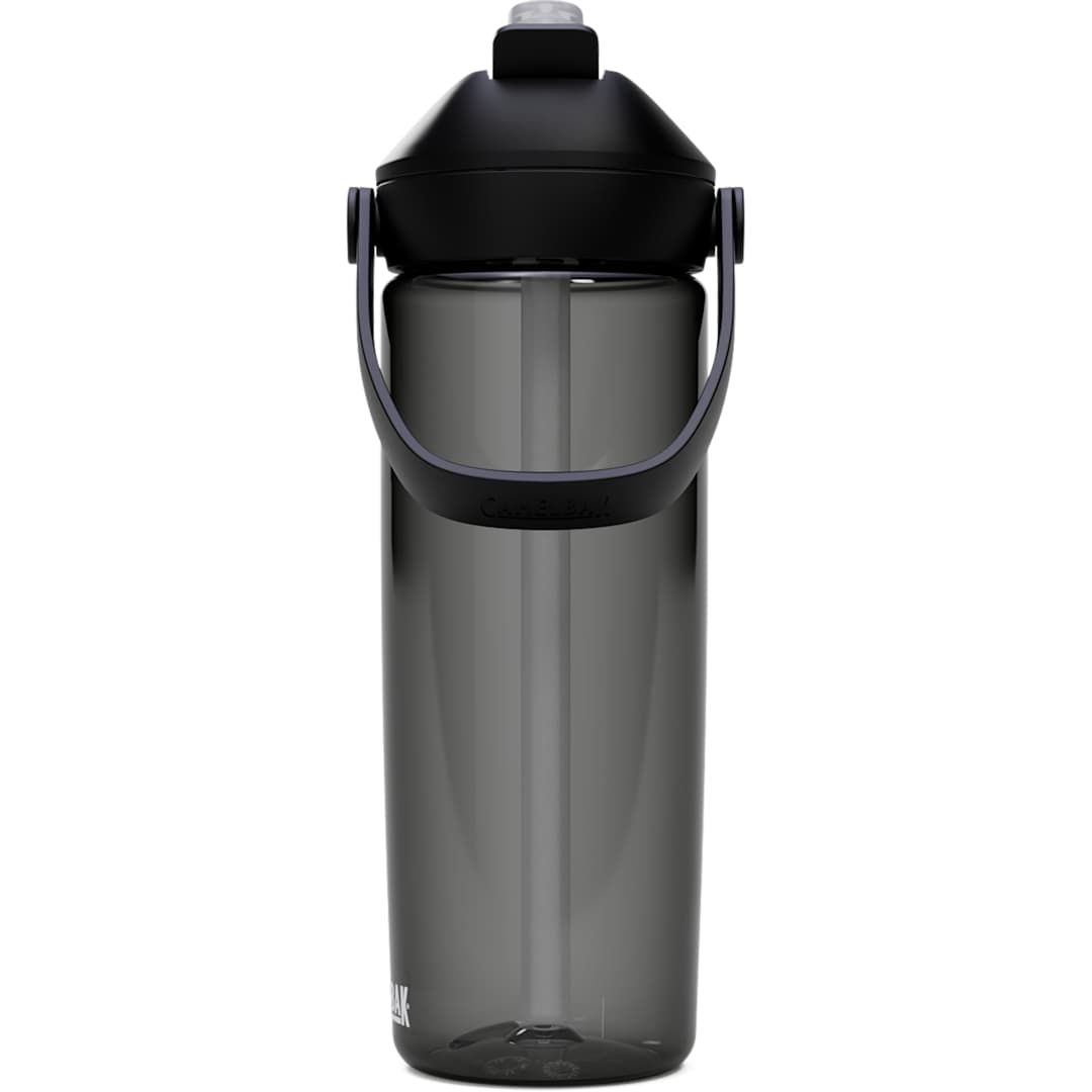 Rear View of Gray CamelBak Thrive Flip Straw 20oz Bottle Tritan Rene