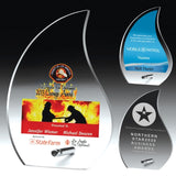 Flame Award (5 5/8" x 8" x 1/2") - Laser Engraved