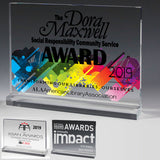 Mini Billboard Acrylic Award w/4-Color Process (7"x 5 1/2"x 1/2")