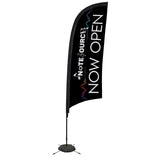 9' Elite Razor Nylon Sail Sign Kit (Single-Sided with Scissor Base)