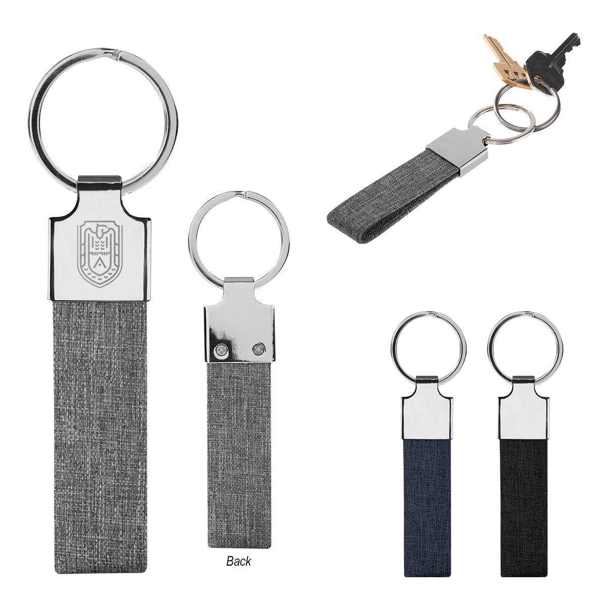 HEATHER BLACK Smith rPET Key Tag