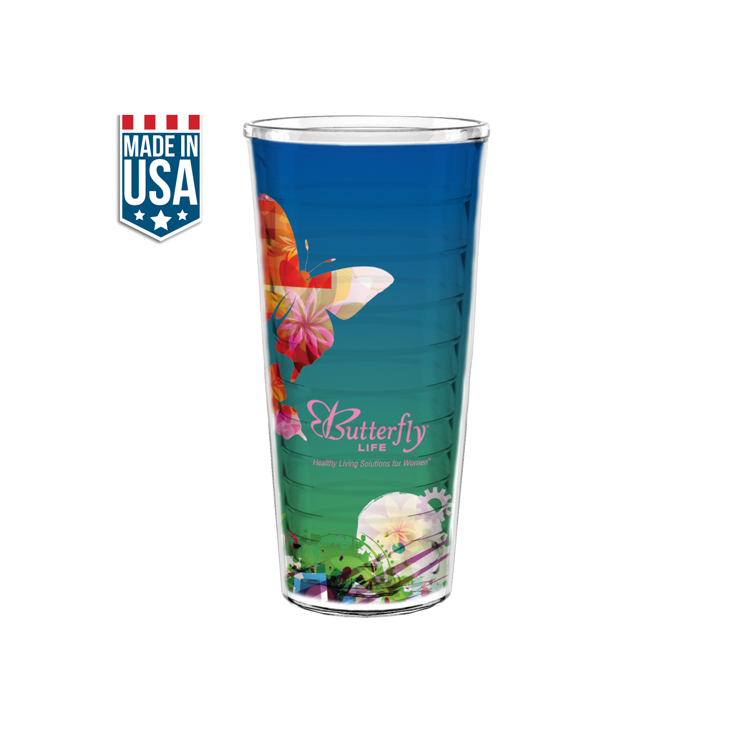 Clear 22 Oz Made In The U.S.A Tritan Tumbler