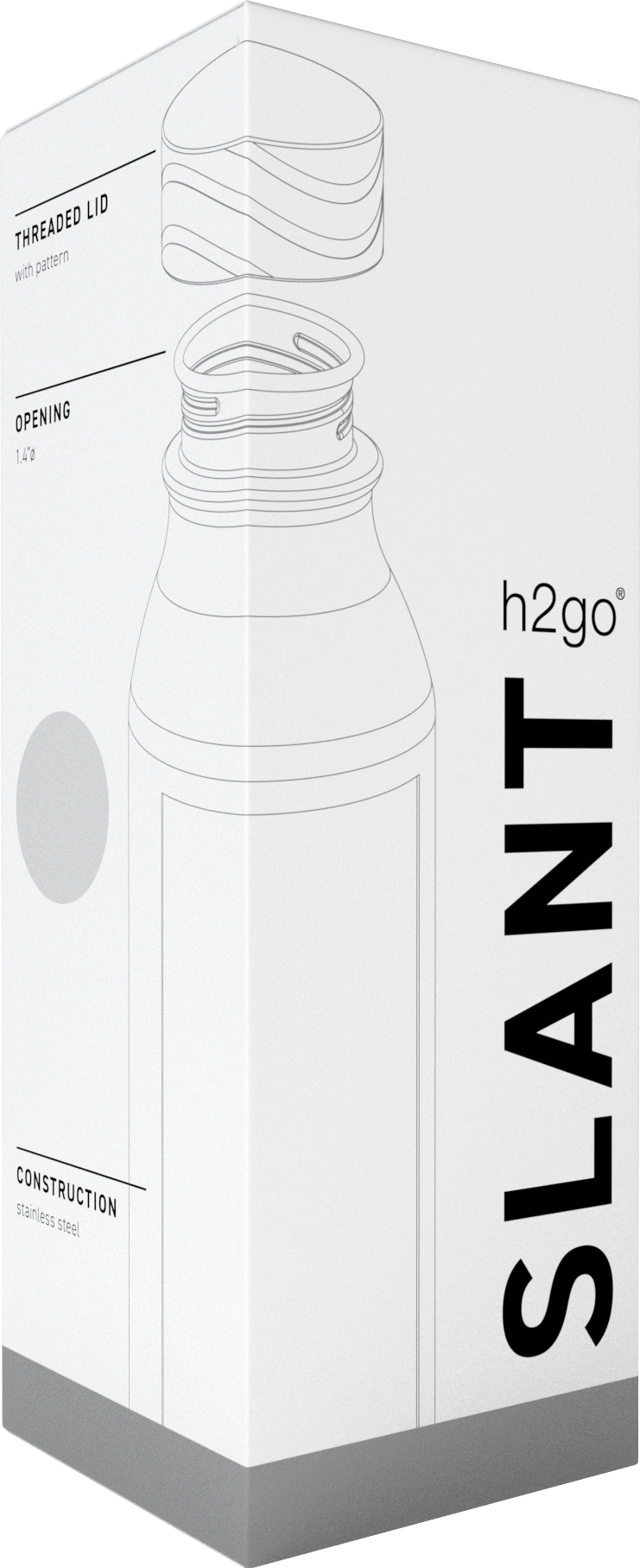 25 oz h2go slant