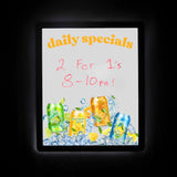 18"W x 23"H Luxe Glo Message Board