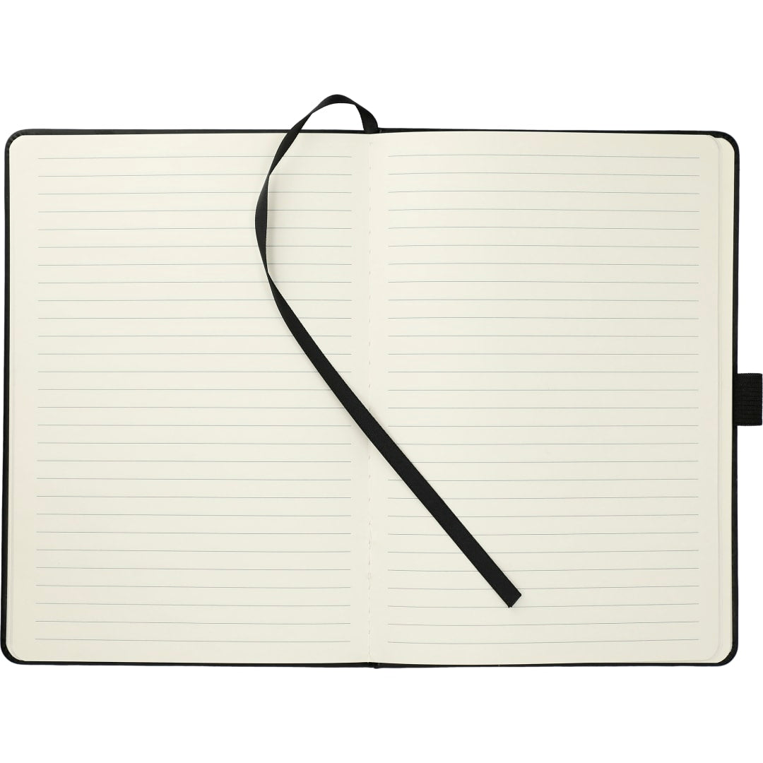 Front View of Black FSC® Mix 5.5x8.5 Vienna Phone Pocket Bound Journal
