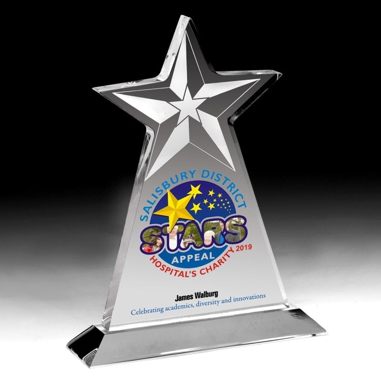 Vertical Star Award - Screen Printed