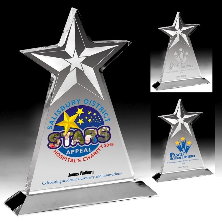 Vertical Star Award - Screen Printed