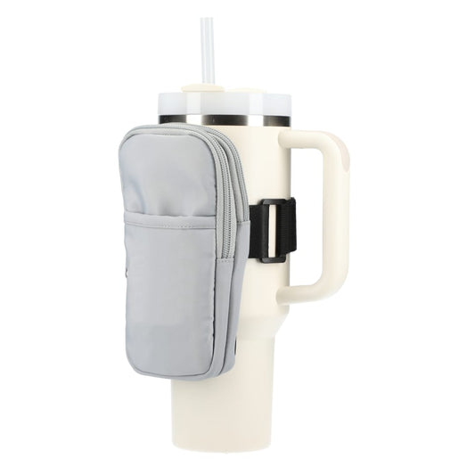 Front View of Black Bottle Buddy Deluxe Water Bottle Pouch