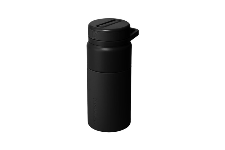 BruMate Rotera 15oz Flip Straw Water Bottle - Matte Black