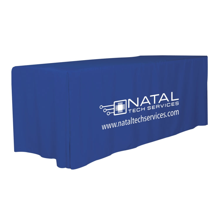 "Omaha Eight" 4-Sided Fitted Style Table Covers & Table Throws (Spot Color Print) / Fits 8 ft Table