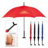 BLACK 46" Arc Umbrella With Prop Stand