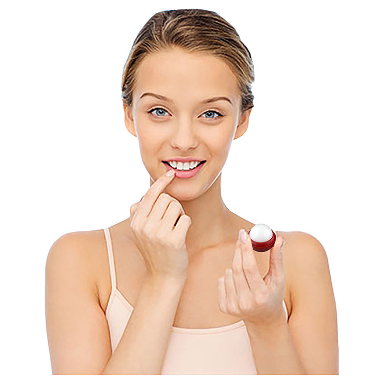 “Camilla” Vanilla Scented Lip Moisturizer Ball with Leash Strap