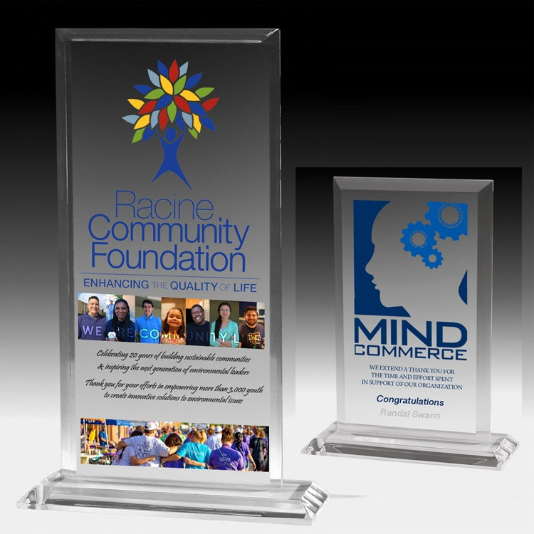 Screen Printed Slim Line Billboard Award (4 3/4"x 6 1/2")