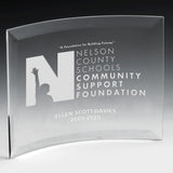 Curved Standing Award - 6" x 8"