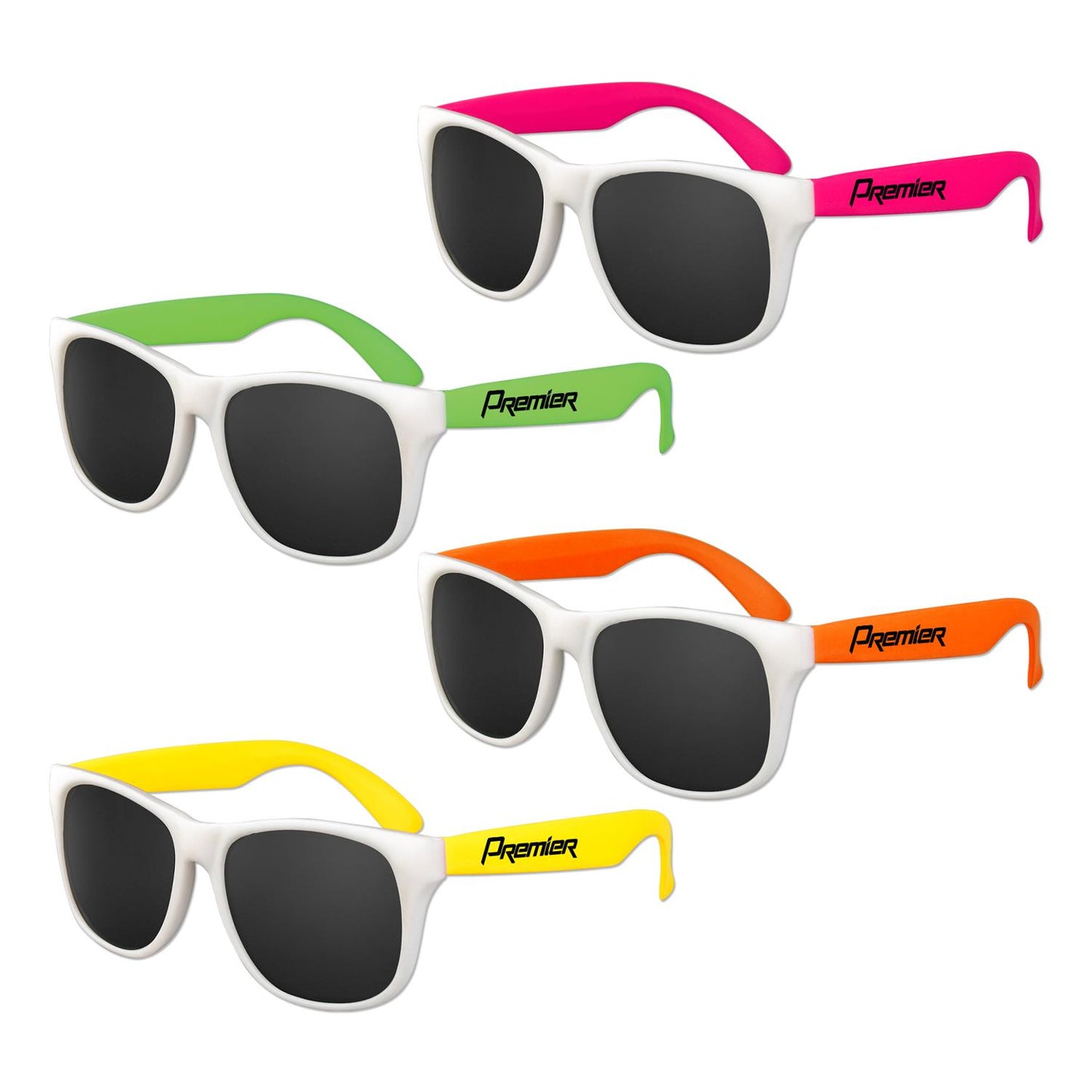 White Frame Classic Sunglasses