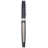 Front View of Black Luxe Recycled Stainless Steel Roller Ball