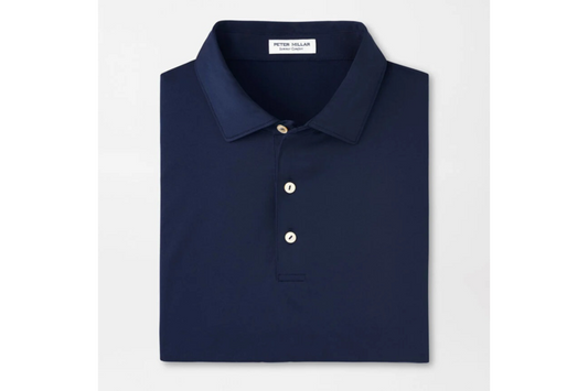 Peter Millar Solid Performance Jersey Polo - Navy