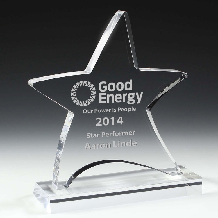 Moving Star Award - Screen Printed