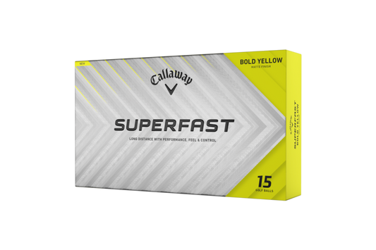 Callaway Superfast Golf Balls 15-Ball Pack - Bold Yellow