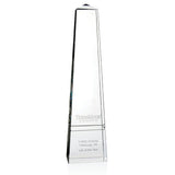 Front View of Clear JAFFA® Bristol Obelisk without Base