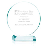 Front View of Jade JAFFA® Round Award - Large