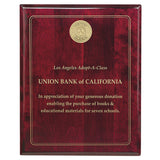 Front View of Rosewood JAFFA® Rosewood Plaque - 8" x 10"