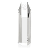 Front View of Clear JAFFA® Hexagonal Tower - 10"