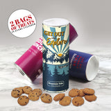 cylinder with Chocolate Chip & Oatmeal Cranberry Cookies
