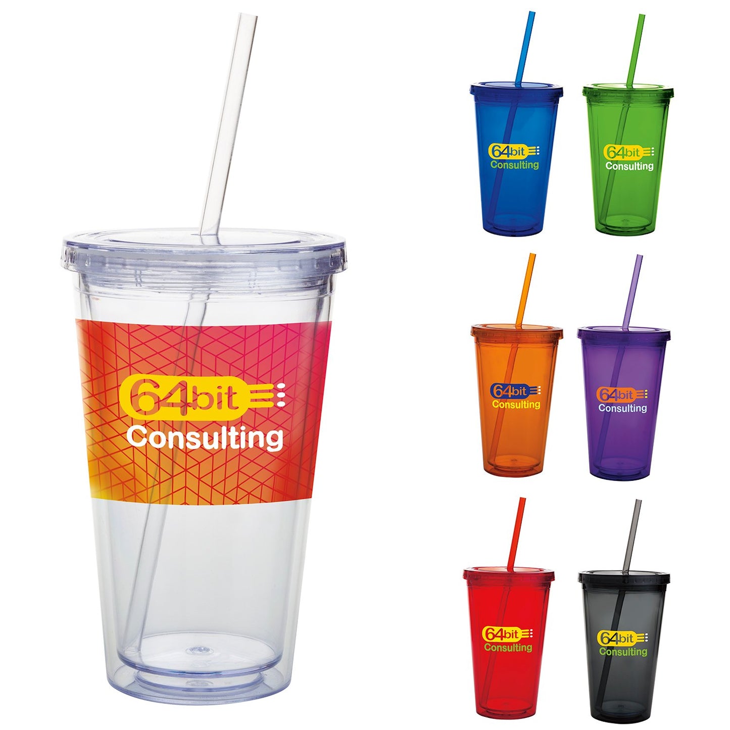 Clear Good Value™ Double Wall Acrylic Tumbler - 18 oz.