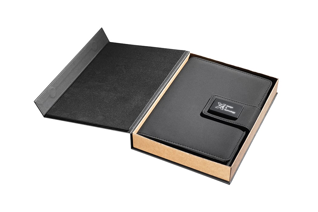 SCX Innovative Design™ Notebook A5 with Power Bank 4000 mAh
