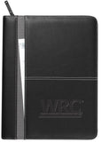 Front View of Black Atchison® Monticello Padfolio