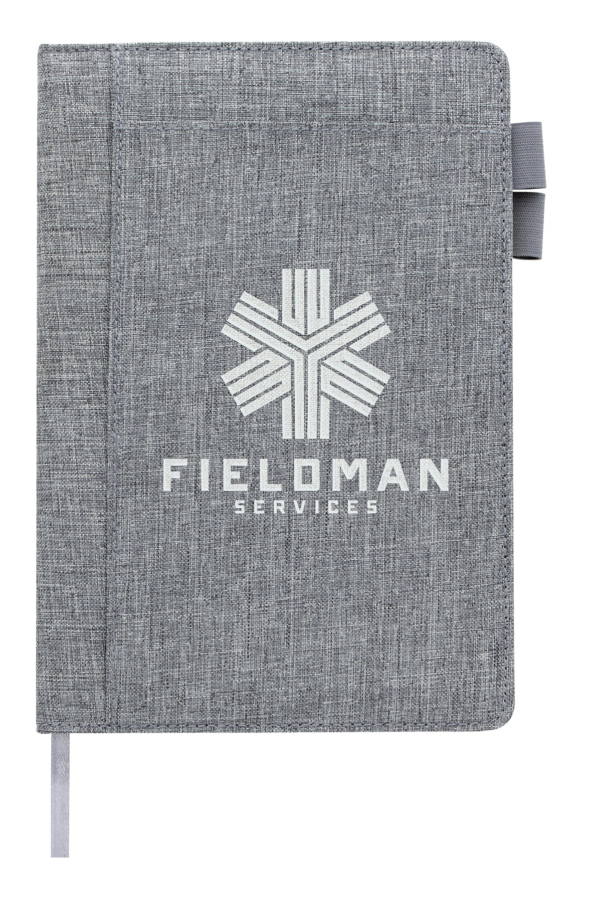 Front View of Navy Good Value™ Two-Pocket Journal