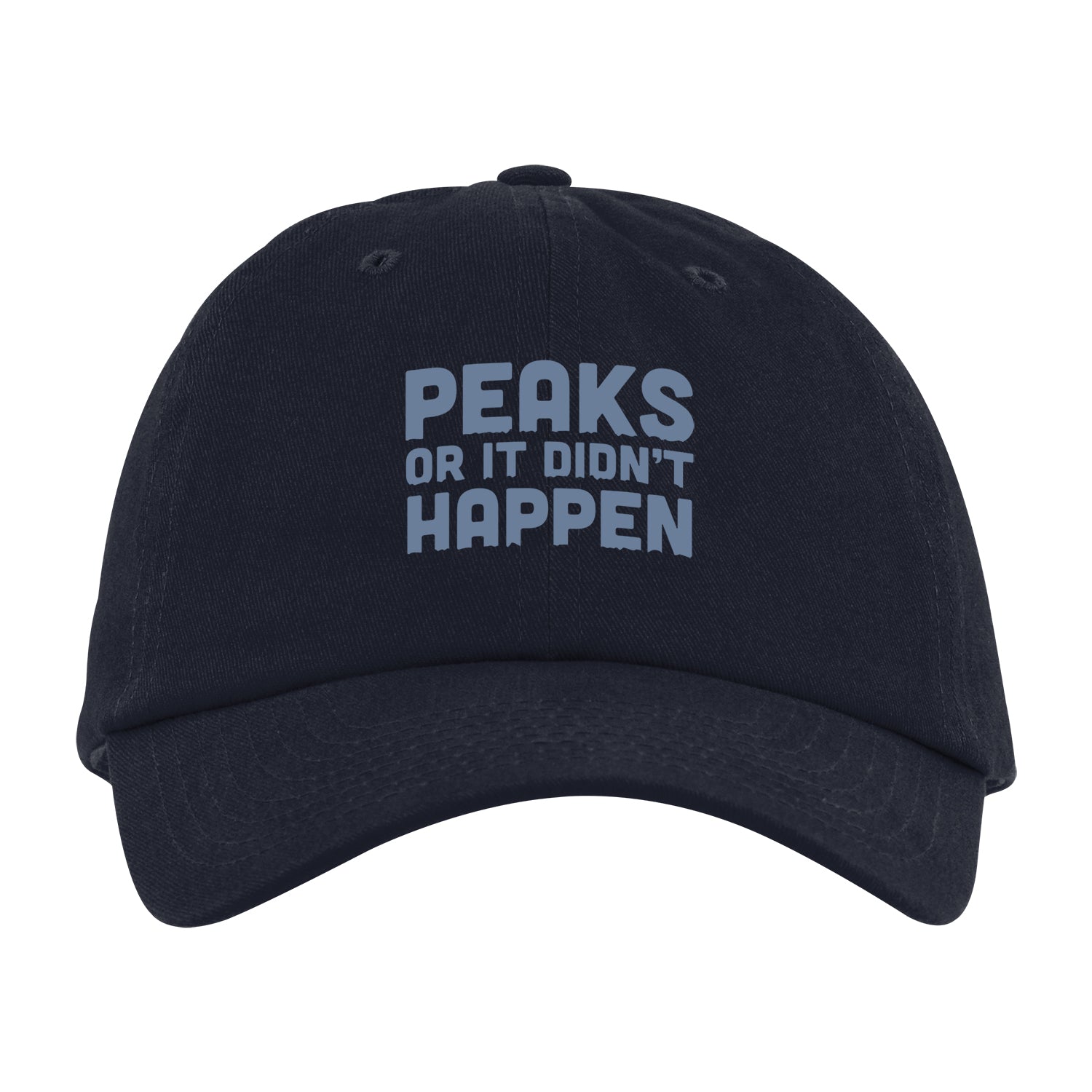 Front View of Black Good Value™ All-Around Unstructured Cap