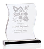 Front View of Clear JAFFA® Metamorphosis Award