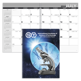Front View of Triumph® Calendars Academic Year Desk Planner with Custom Cover.2026 Triumph® Calendars Academic Year Desk Planner with Custom Cover