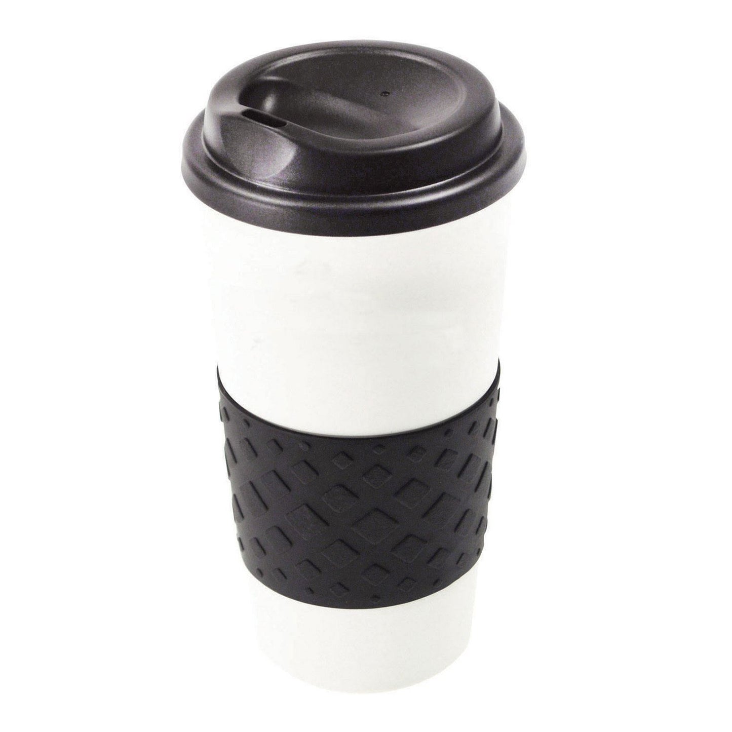 Front View of Black Good Value™ 16 oz. Grip N Go Grande