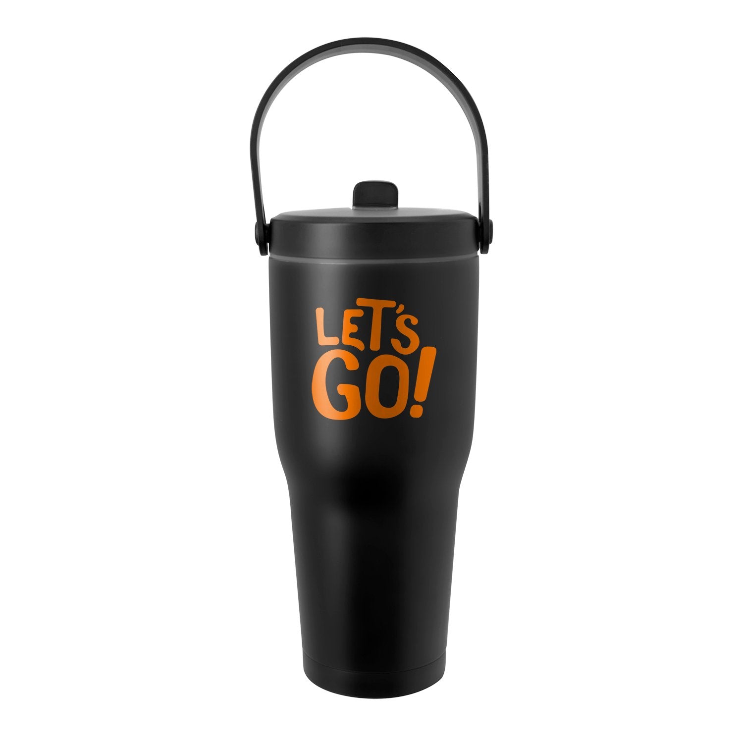 Front View of Black The Viking Collection® Nova Handle Tumbler - 30 oz.