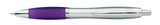 Front View of Black with Black Ink Good Value™ Ion Silver RABS Pen