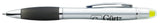 Front View of Black with Black Ink Good Value™ Silver Ion Wax Gel Highlighter Pen