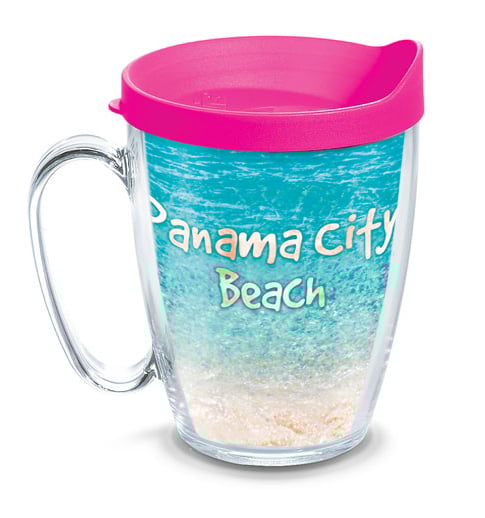 Front View of Black Tervis® Classic Mug Full-Color Insert - 16 oz.