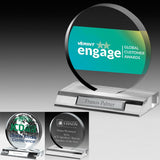 Laser Engraved Globe Award - 5" Dia